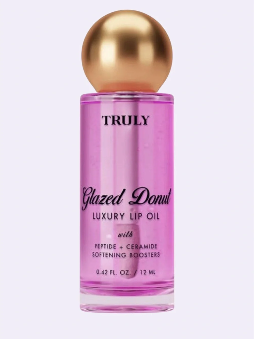 NEW TRULY Beauty Glazed Donut Luxury Lip Oil Peptide + Ceramide 0.42 oz / 12ml